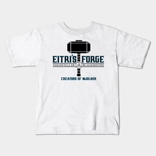 EITRI'S FORGE BLACK Kids T-Shirt